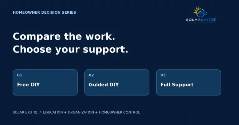 Three service choices: Free DIY, Guided DIY and Full Support