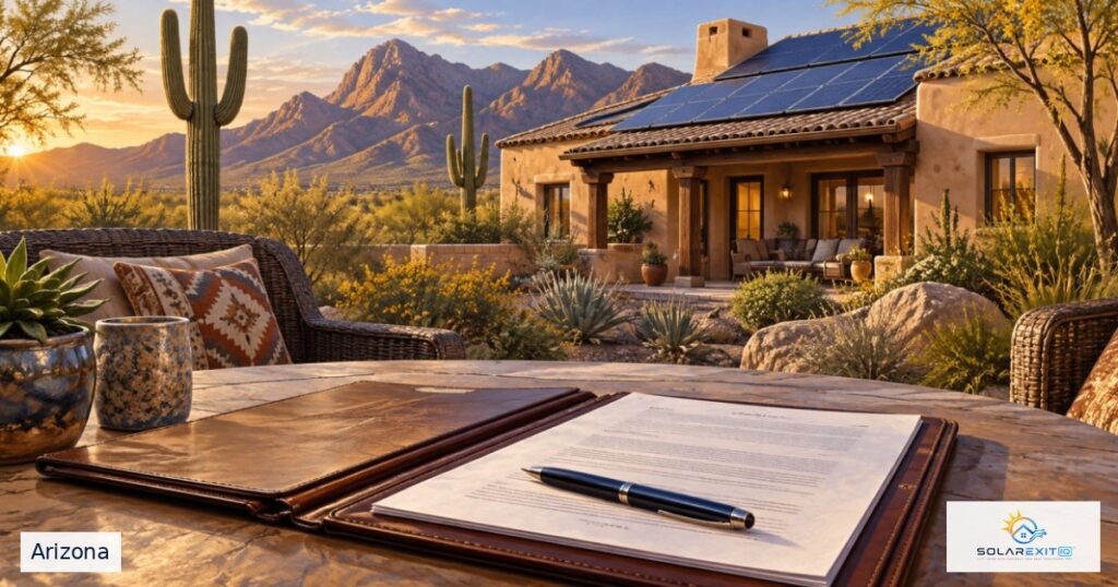 Arizona residential solar home and homeowner agreement records