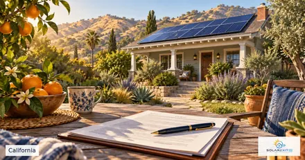 California residential solar home and homeowner agreement records