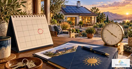 Calendar, clock and solar contract documents